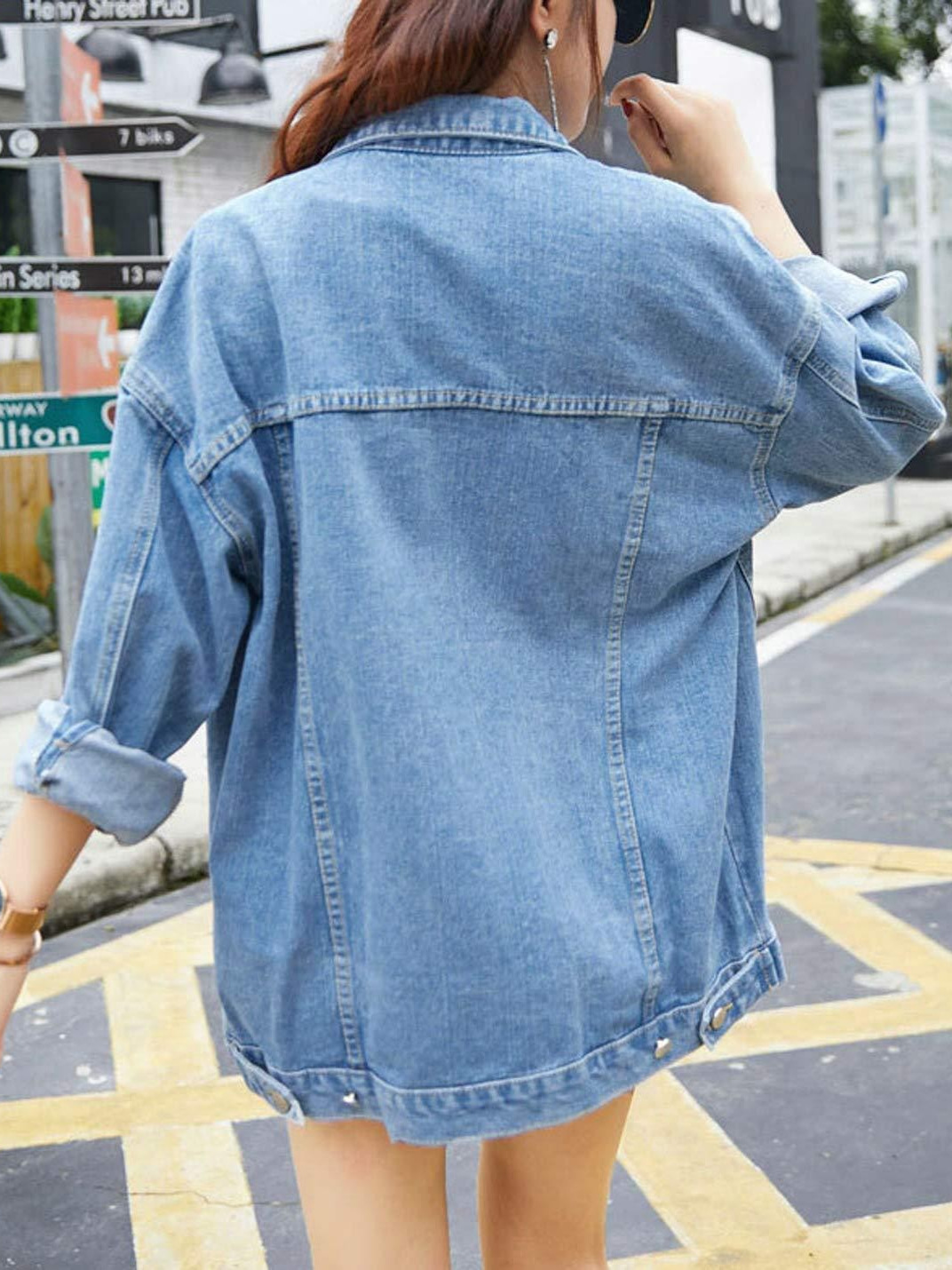 Picture of AliExpress cross-border European and American foreign trade women's clothing Amazon spring and autumn new Denim coat women's jacket long sleeve top