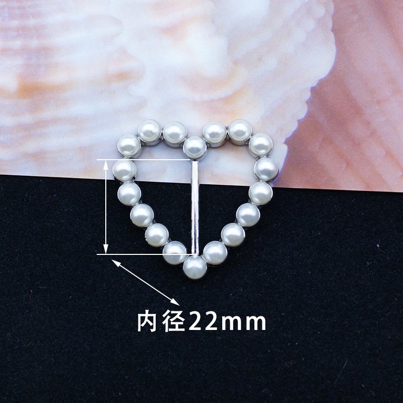 Picture of Korean multi-functional silk towel buckle wholesale high-level clothes accessories buckle pearl rhinestone corner knot buckle jewelry