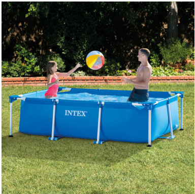 Original genuine rectangular pipe rack paddling pool large bracket children's family swimming pool thickened