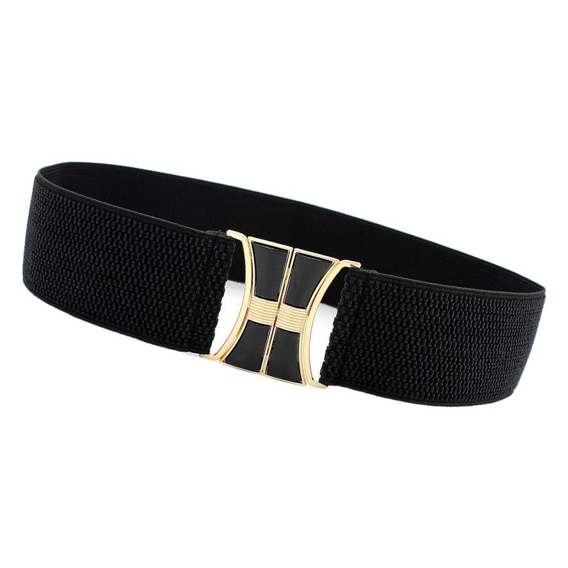 Decorative Bow All-match Waist Seal with Skirt Women's Leaf Buckle Elastic Belt Slim-fit Stretch Six Styles