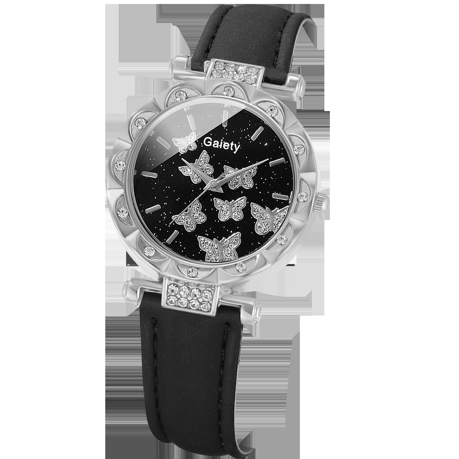 Picture of New TikTok Popular Women's Watch Fashion Personality Simple Watch Butterfly Digital Belt Watch Set