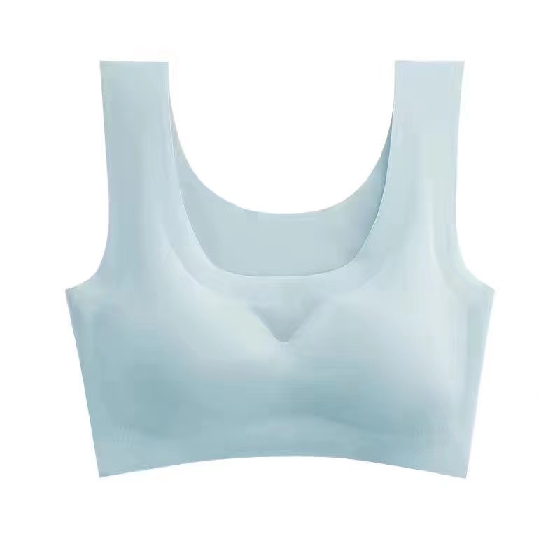 Picture of Hot-selling peace-of-mind vest bra women's wireless bra Ice Silk one-piece seamless women's underwear wholesale