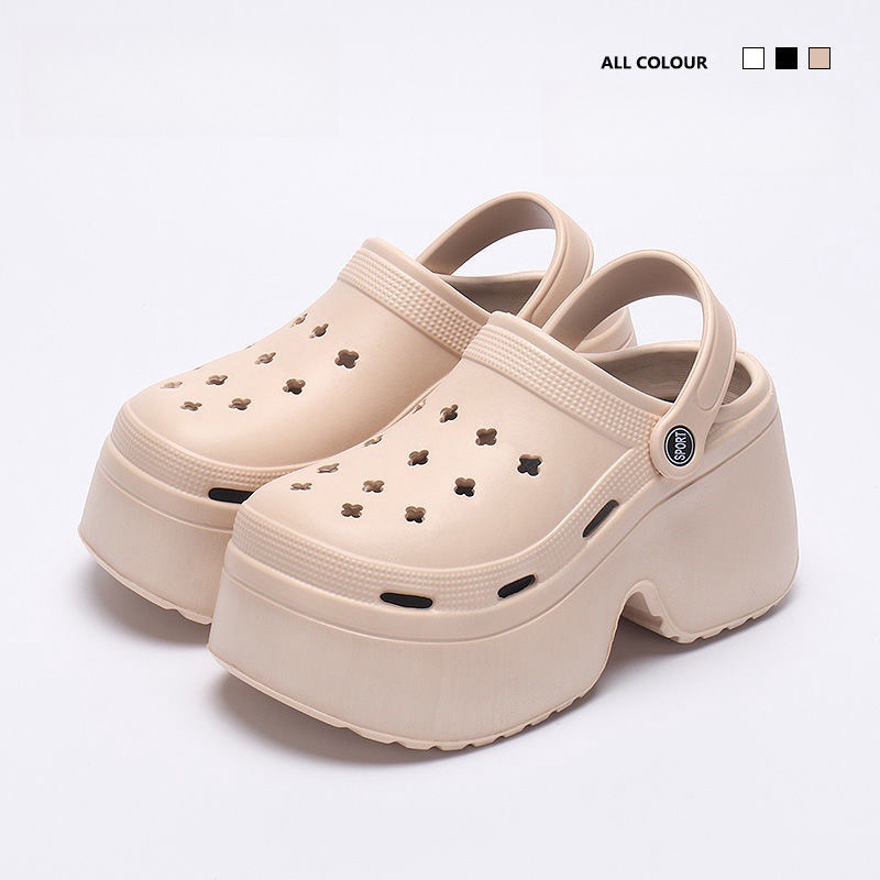 Thick-soled hole shoes women's outdoor slippers women's summer home shoes women's couple EVA slippers sandals women's shoes wholesale
