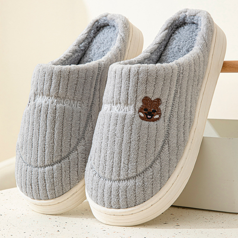 Picture of New Style Cotton Slippers for Men, Winter Indoor Warm Slippers, Women's Home Plus Plush Cotton Slippers
