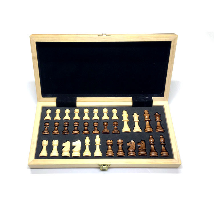 Picture of New Wooden Folding Chess Magnetic Folding Chess Amazon Cross-Border Chess Wholesale