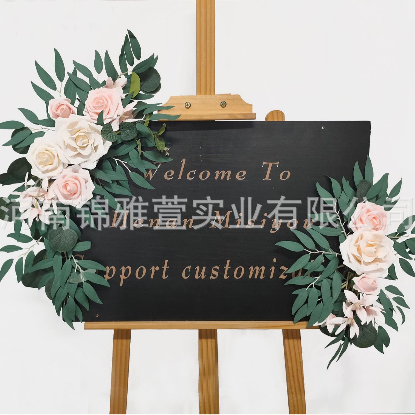 Picture of Cross-border Amazon artificial arch simulation flower wedding tag flower welcome flower row background decoration manufacturers supply
