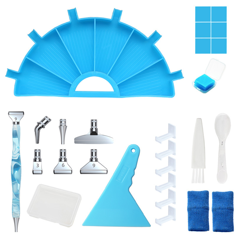 Picture of Diamond painting new multi-function drill plate DIY point drill pen Diamond storage tray diamond embroidery screen drill plate tool