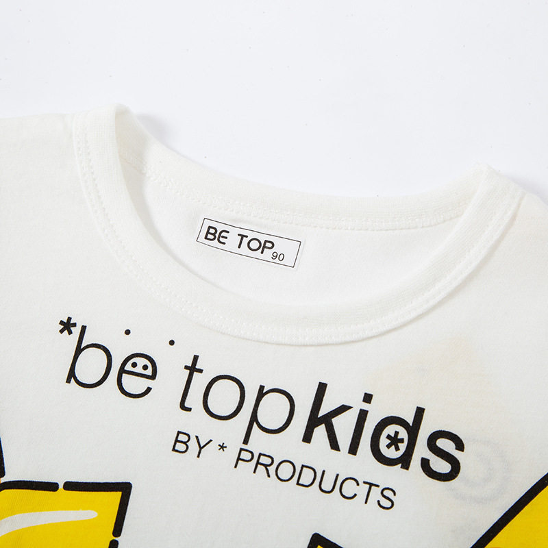 Picture of 2025 New Korean Style Kidsren's Clothing, Kidsren's Summer Clothing, Boys' Baby Short-Sleeved T-Shirts, Fashionable Brand Manufacturers, One Piece Drop Shipping