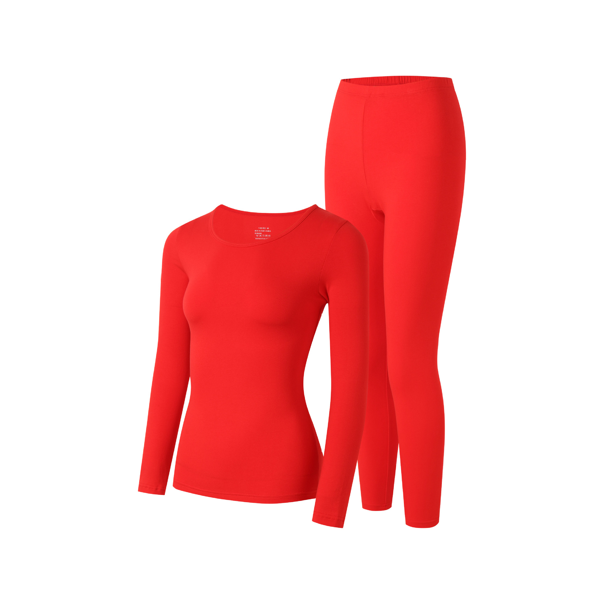 Picture of Pure Cotton Autumn Clothes and Pants for Couples, Thin Round Neck Elastic Men's and Women's Thermal Underwear Set, Women's Wholesale
