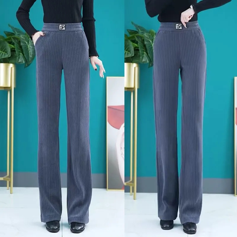 All-Match Wide-Leg Pants Women's Draped Spring and Autumn 2024 New Slimming Loose Straight Thin Casual Women's Pants