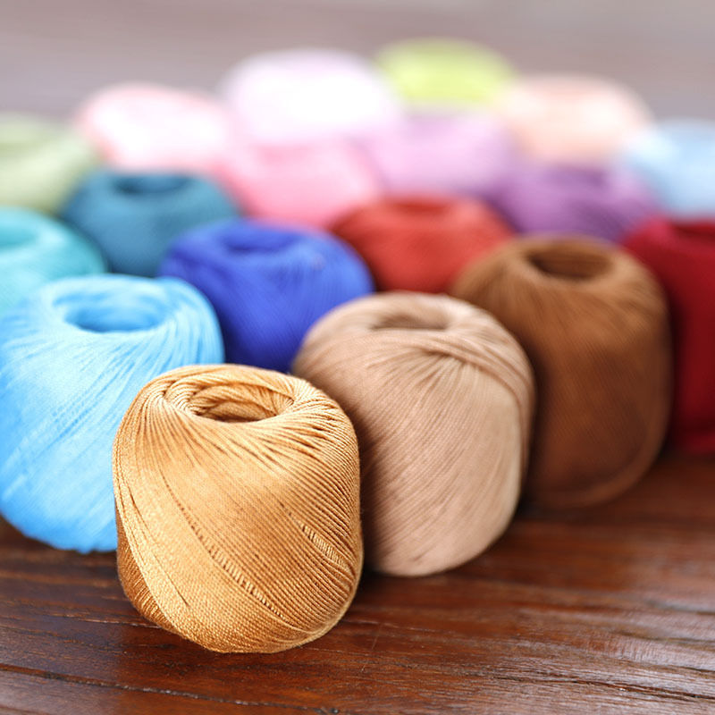 Snow Feir No. 8 Pearl Lace (10g Pack) Micro Crocheted Wool Silk Light Spring and Summer Cotton Crochet