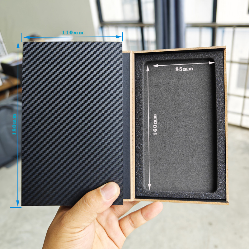 in stock Phone Case Packaging Box Apple Huawei Phone Case Packaging Box Xiaomi OPPOVIVO Case Carbon Fiber Wooden Box