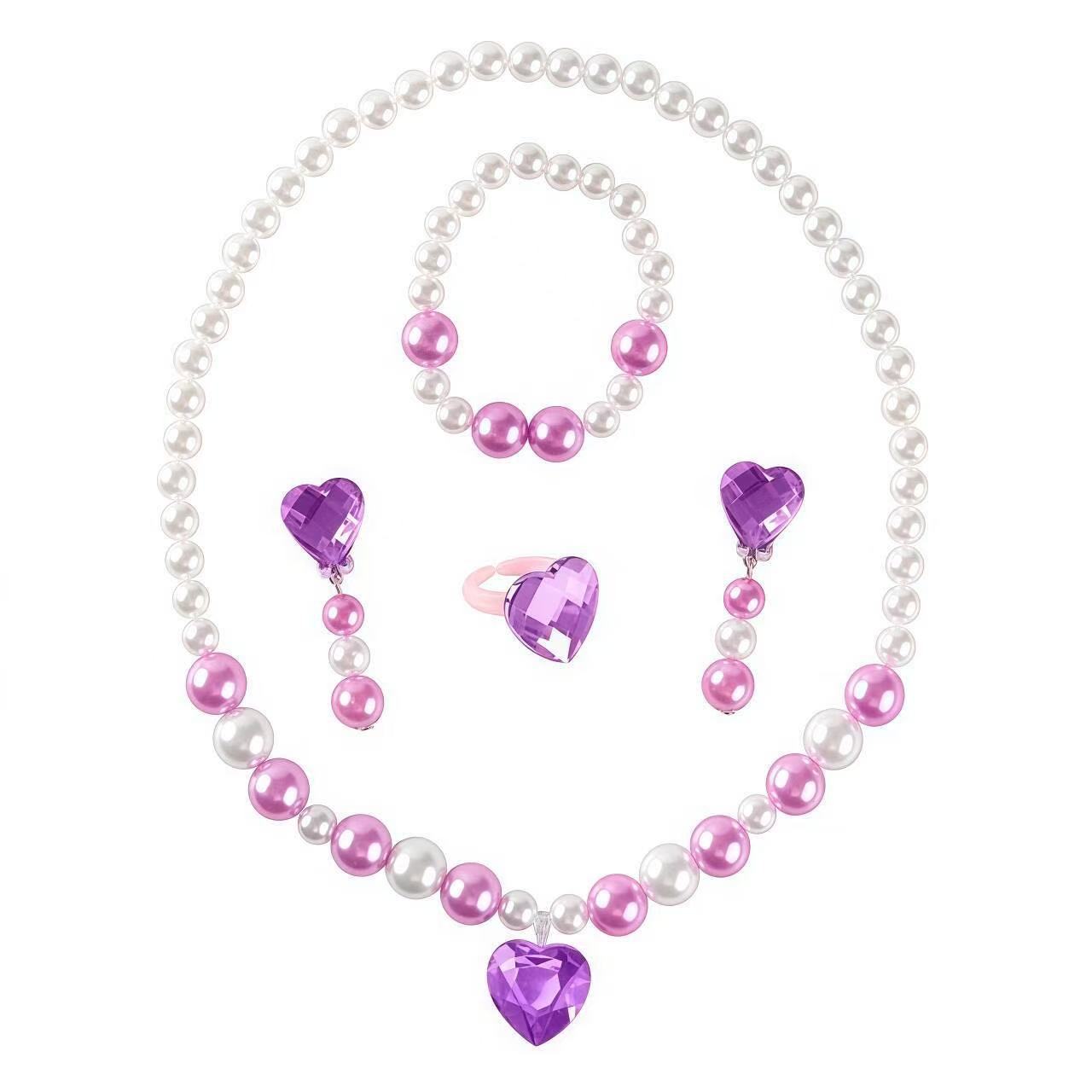 Picture of Amazon New Kidsren's Necklace Unicorn Bead Set DIY Kidsren's Jewelry Girls Ring Necklace Wholesale