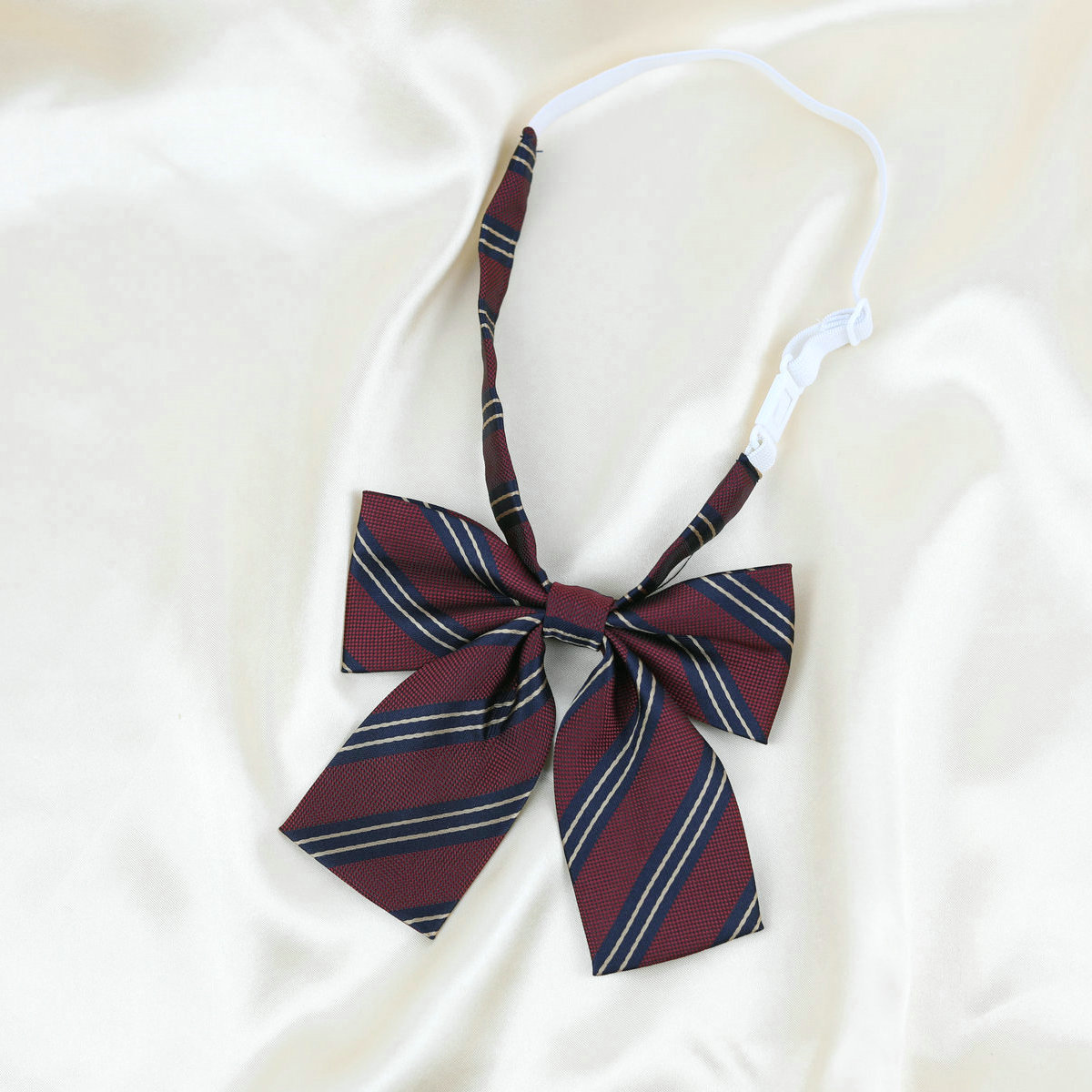Picture of Jk Japanese Style Uniform Leather-band Free Tie Men's Bow Tie Women's All-match School Style Daily Striped Simple School Uniform