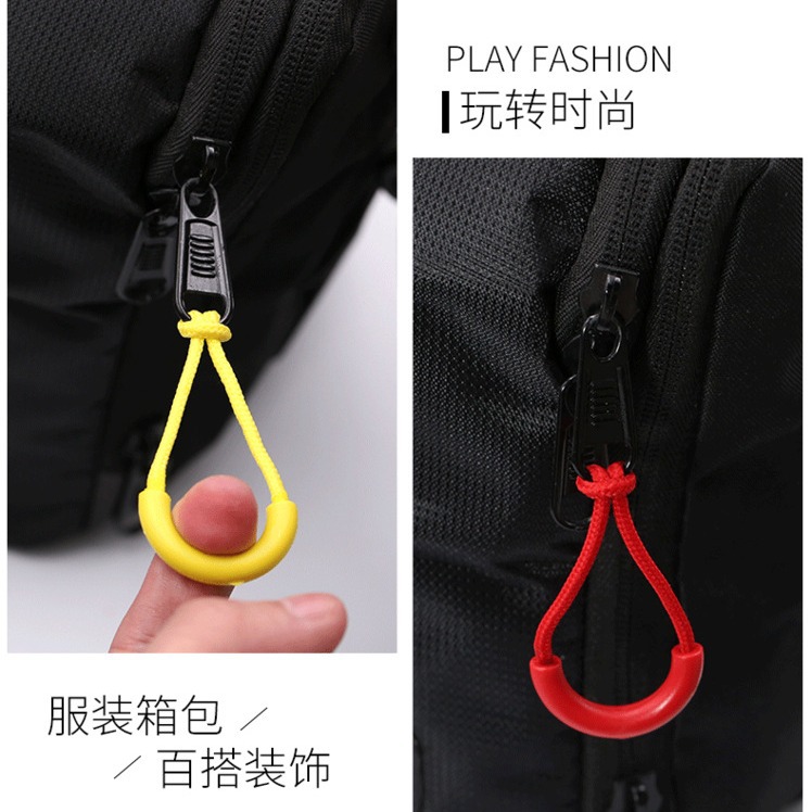 Picture of Zipper Head Accessories Tail Rope Clothes Pants Drawstring Backpack Zipper Buckle Pendant Removable Zipper Pull Head Accessories