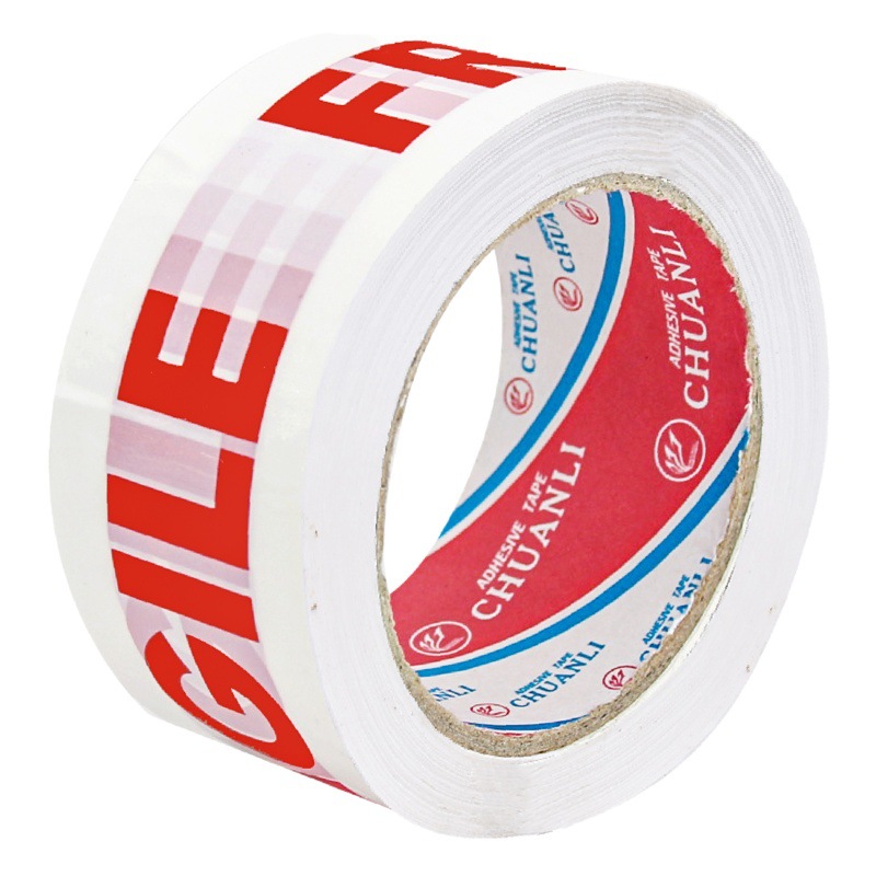 Tape manufacturers fixed sealing box packing tape FRAGILE fragile warning English letters warning tape