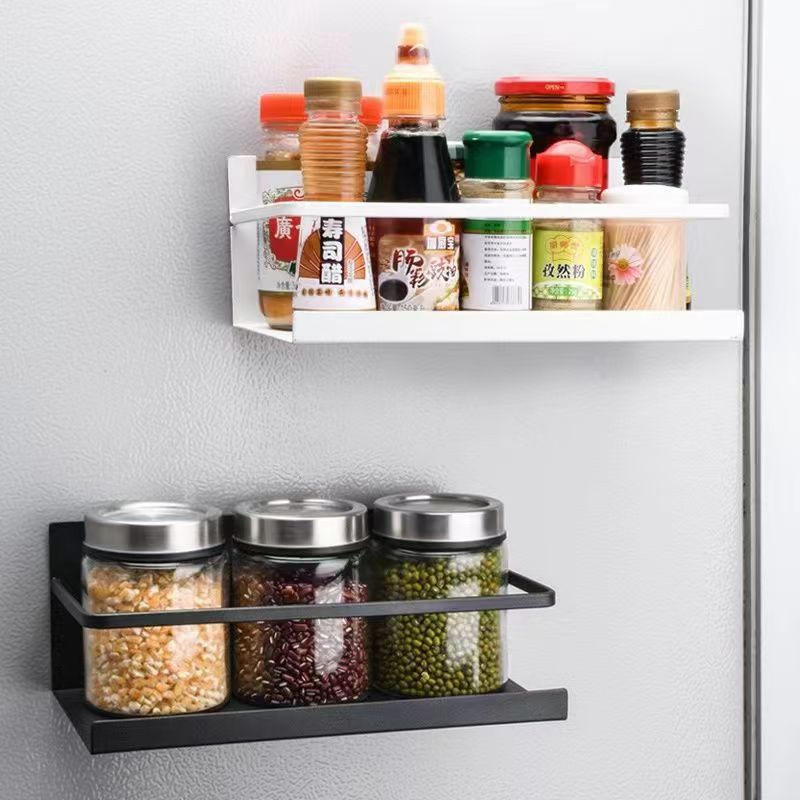 Picture of Magnetic suction type side hanging rack kitchen refrigerator magnetic suction rack side storage side external magnet storage rack