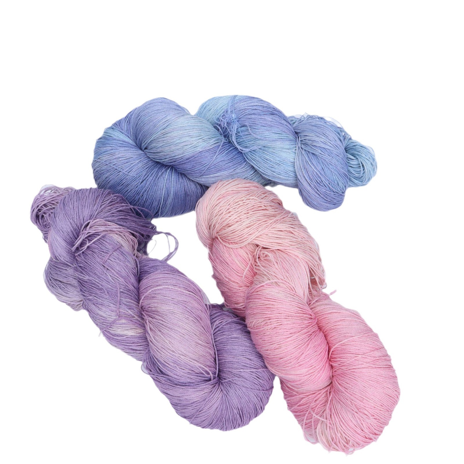 Picture of Cross-border hot-selling segment dyed Tencel flax thread handmade diy color halo fashion yarn wool group wholesale