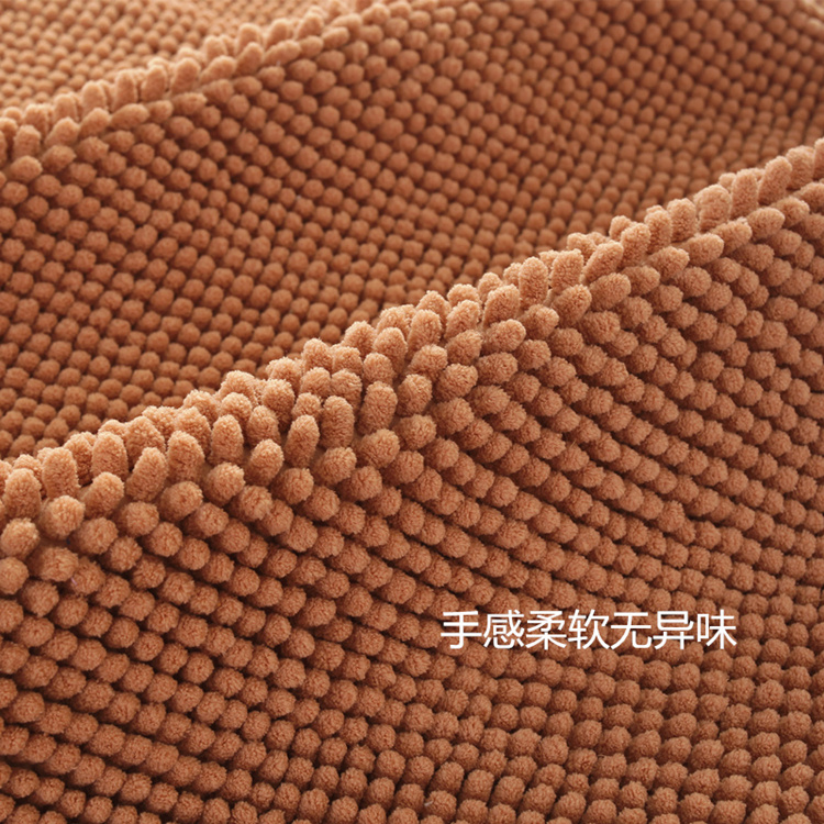 Picture of Special Short Plush Solid Color Chenille Floor Mat Cross-border Four Seasons Household Plain Soft Foot Pad Absorbent Non-slip Carpet