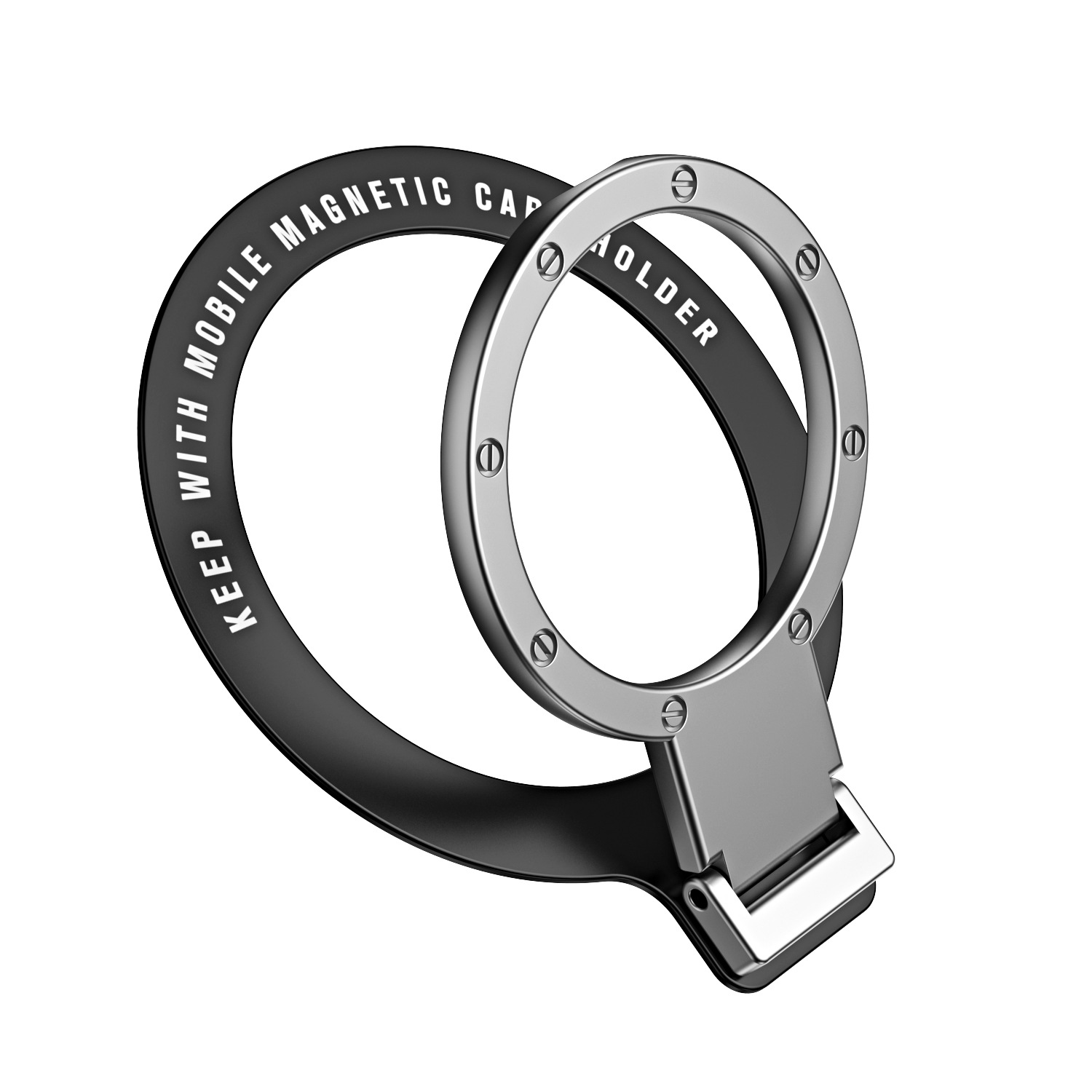 Picture of Magsafe Magnetic Ring Buckle Holder Metal Foldableing Back-Mounted Ring Holder Lazy Desktop Mobile Phone Holder