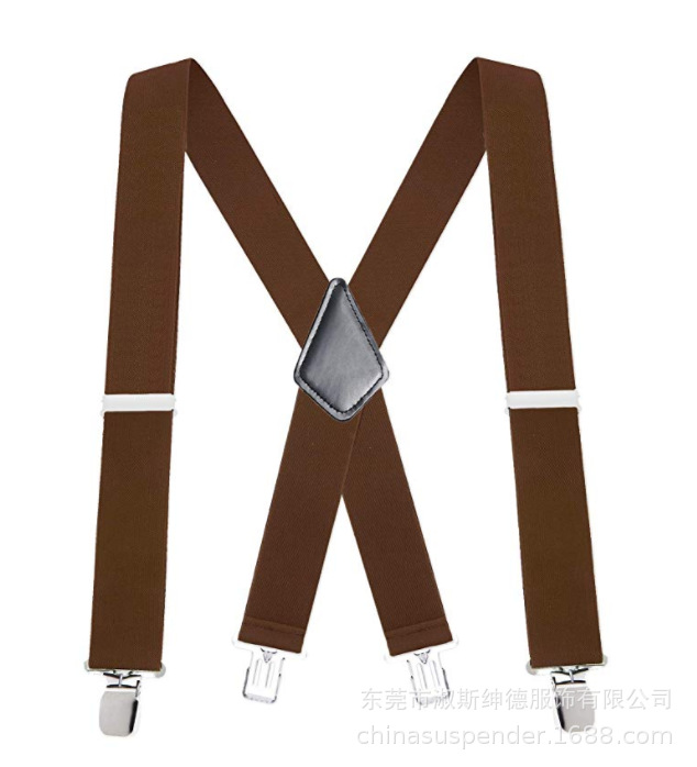 Picture of Cross mirror e-commerce men's strap clip widened 5.0cm suspenders adult men's work strap clip men's strap