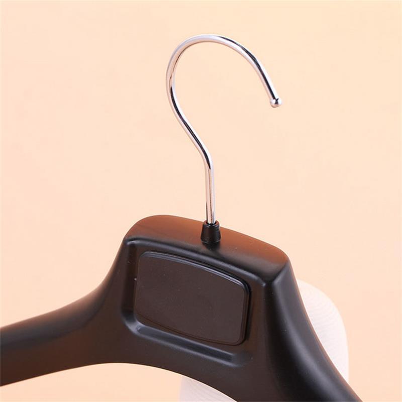 Picture of Wide arm wide shoulder plastic suit hanger pants clothes dual-use rack clothing store suit clothes clip wholesale seamless clothes support