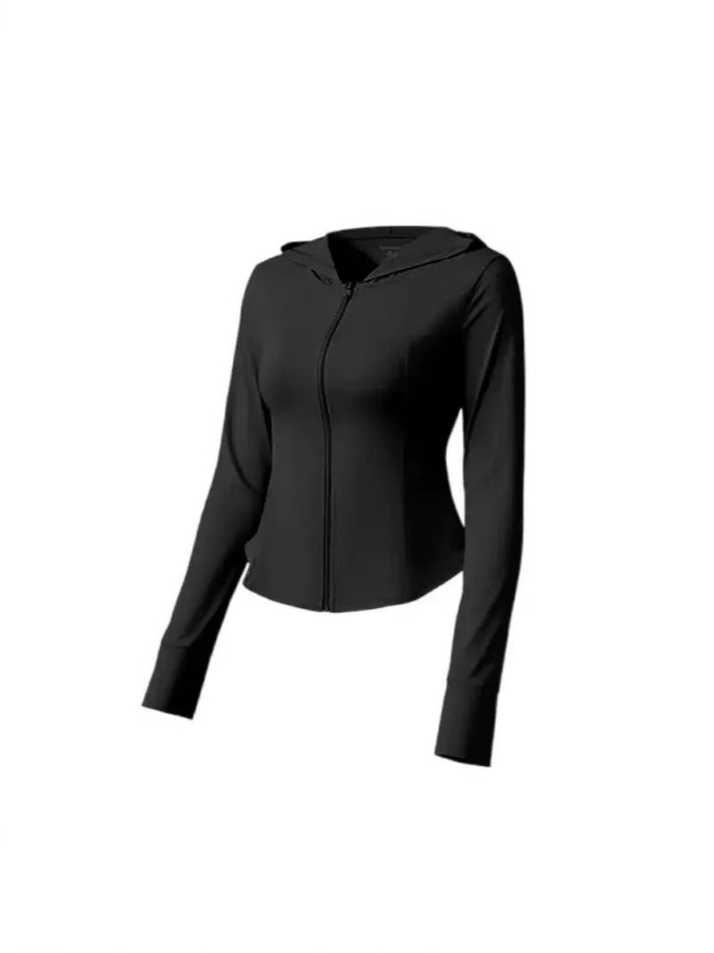 Picture of Cross-Border Sun Protection Clothing for Women, Summer Outdoor Cardigan, Slim Ice Silk Sun Protection Clothing, Anti-Uv Yoga Jacket for Women