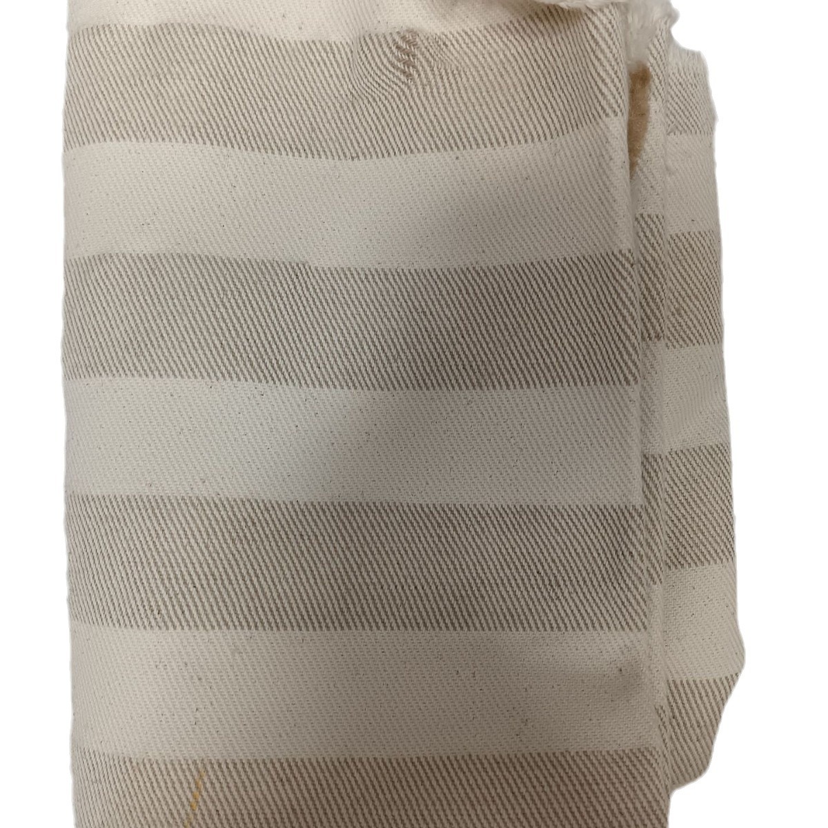 Picture of Factory batch of new products jute cotton woven double-sided twill striped natural color handbag bag jute cotton striped twill