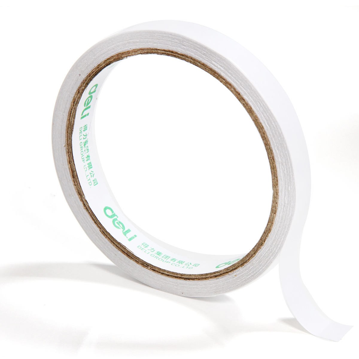 Picture of Deli 30401 tissue double-sided tape 12mm * 10y * 80um (white)(24 rolls/bag) paper glue stationery wholesale