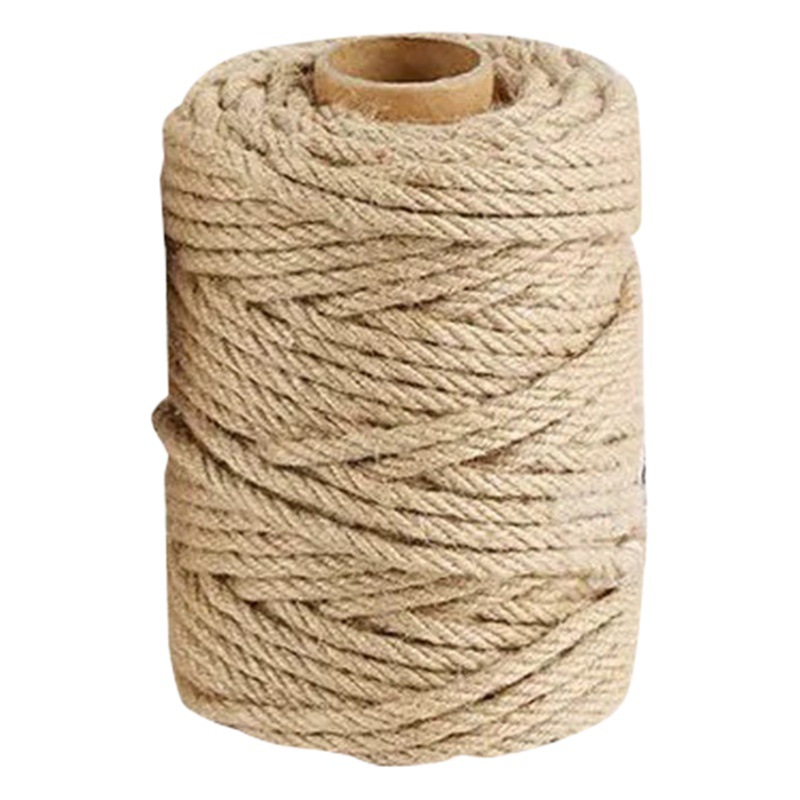 Cotton and Linen String Decoration, Fine Linen Rope, Three-Strand and Four-Strand Jute Rope, Woven Tags, Lighting Decorations, Colorful Rice-Colored Jute Material