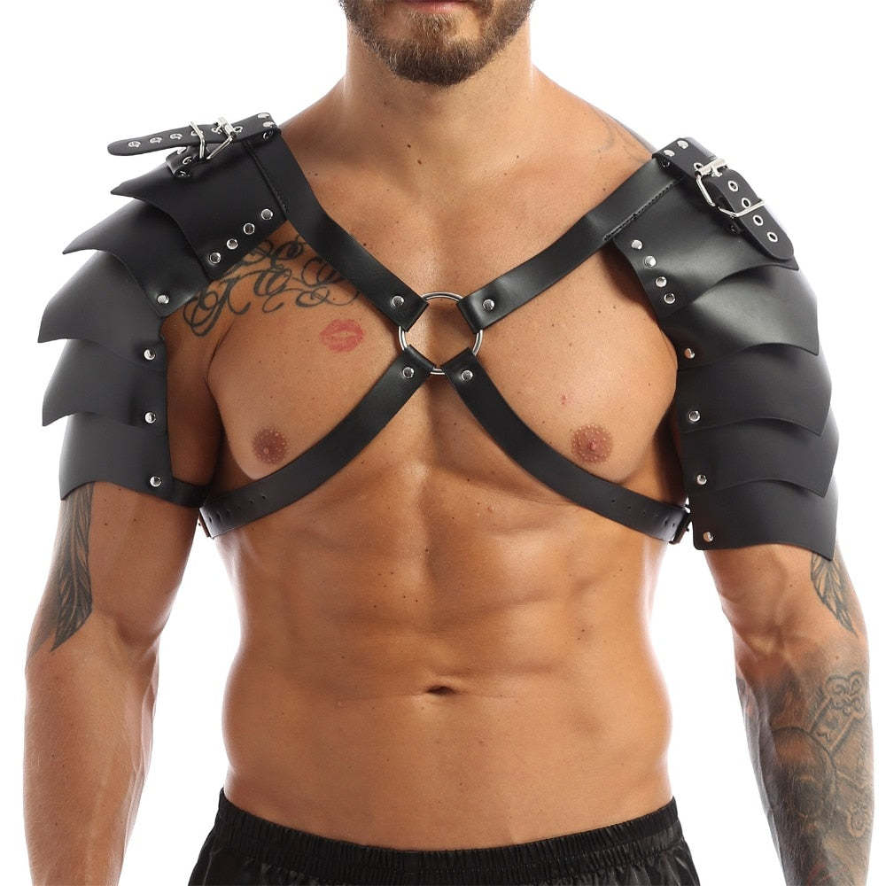 Picture of European Medieval Viking Men's Shoulder Armor Strap COSPLAY Halloween Carnival Playing Props