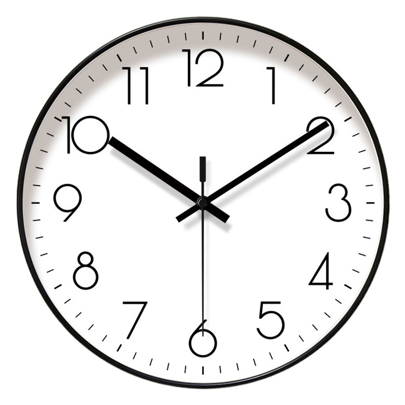 Ipura 6518 Wall Clock Living Room Clock Digital Clock Wall Watch Modern Punctual Mute Mute Seconds Sweeping Quartz Clock