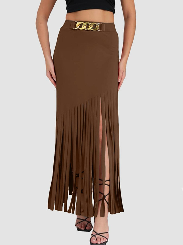 Picture of European and American Independent Station Dark Tassel Punk Style Sexy Skirt