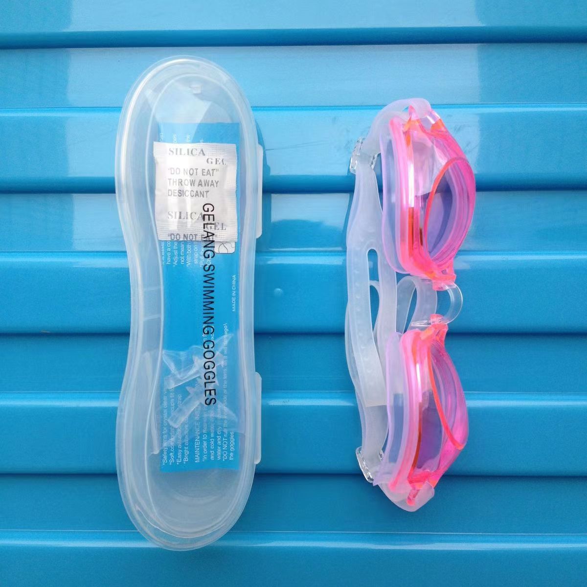 Picture of Boxed children's swimming goggles boys and girls HD waterproof anti-fog goggles manufacturers in stock wholesale swimming pool direct sales