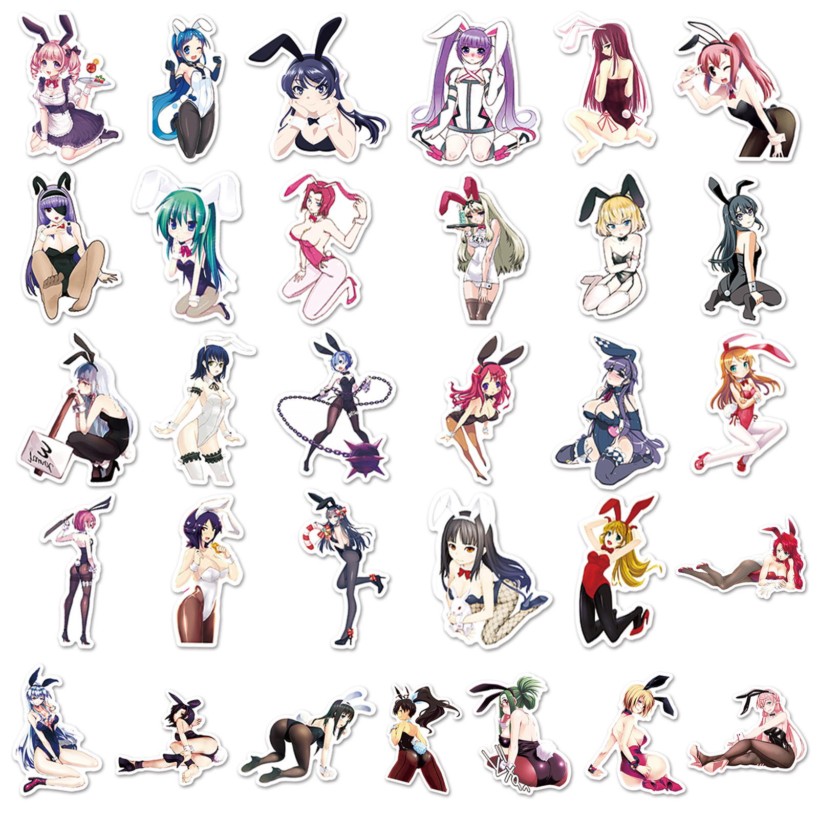 Picture of 61 bunny sexy graffiti stickers refrigerator car trunk bicycle mobile phone waterproof cartoon stickers