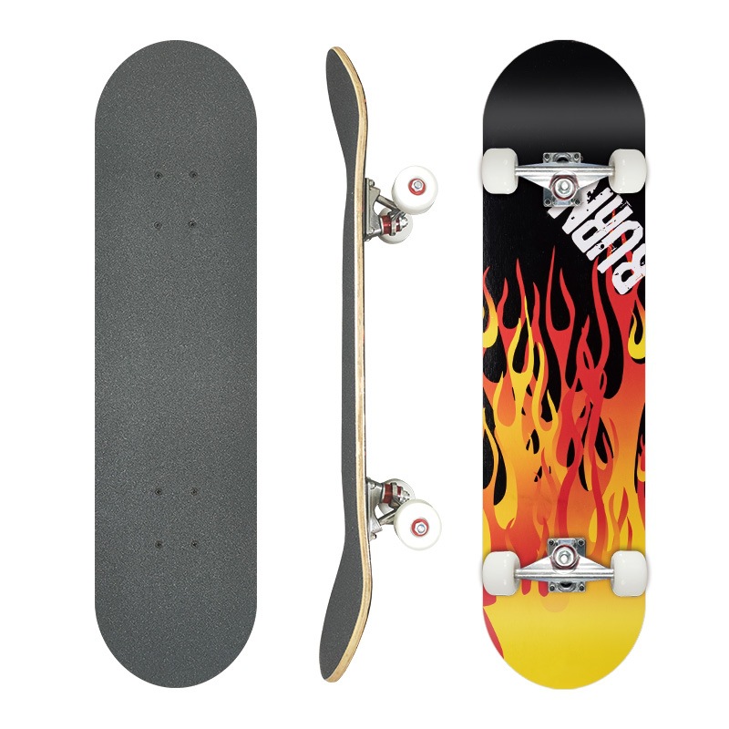 Picture of 31 inch skateboard professional adult street maple four-wheel beginner children double rocker concave skateboard