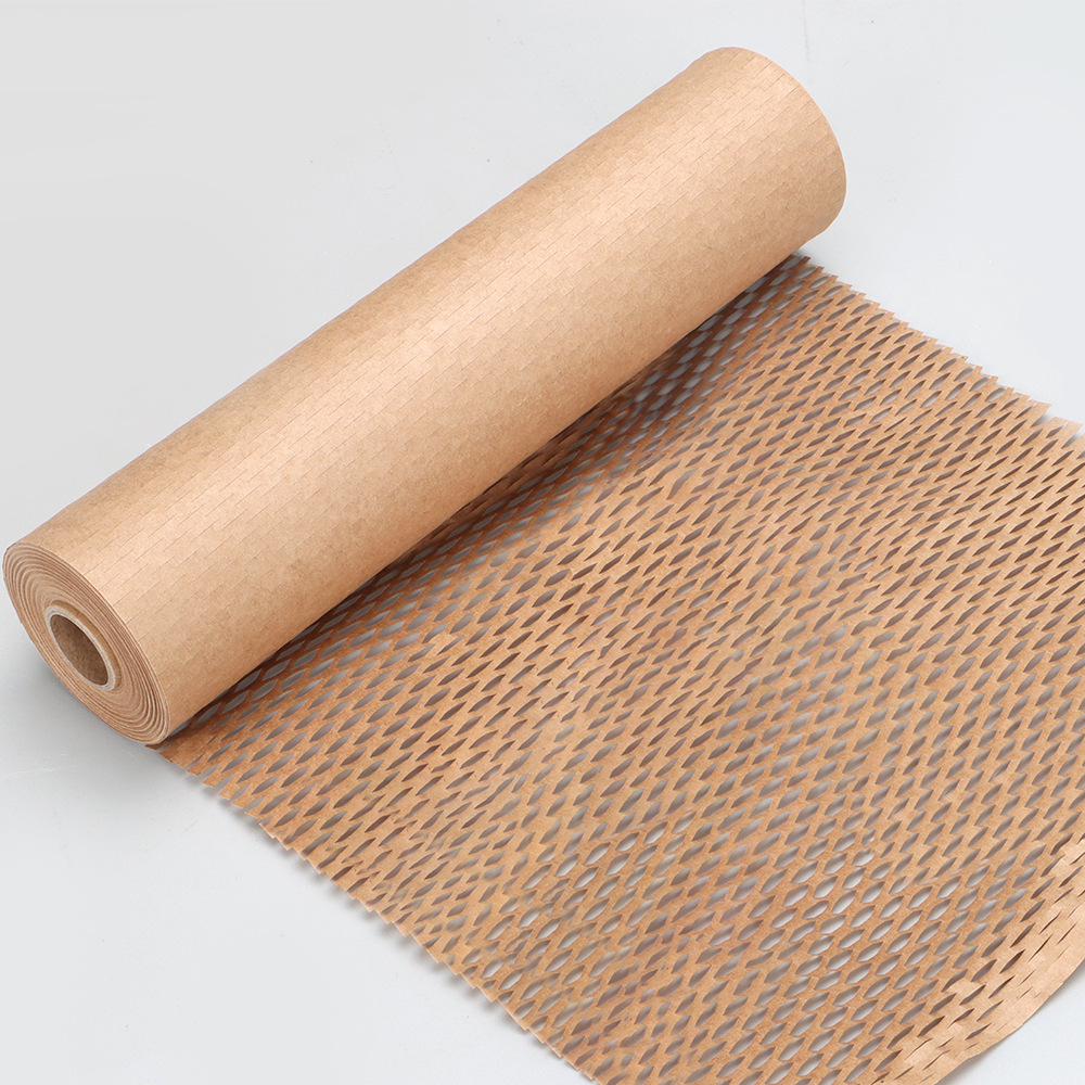 Foreign Trade Degradable Honeycomb Paper Kraft Paper Honeycomb Packaging Paper Cushioning Environmental Protection Packaging Honeycomb Paper Packaging in stock