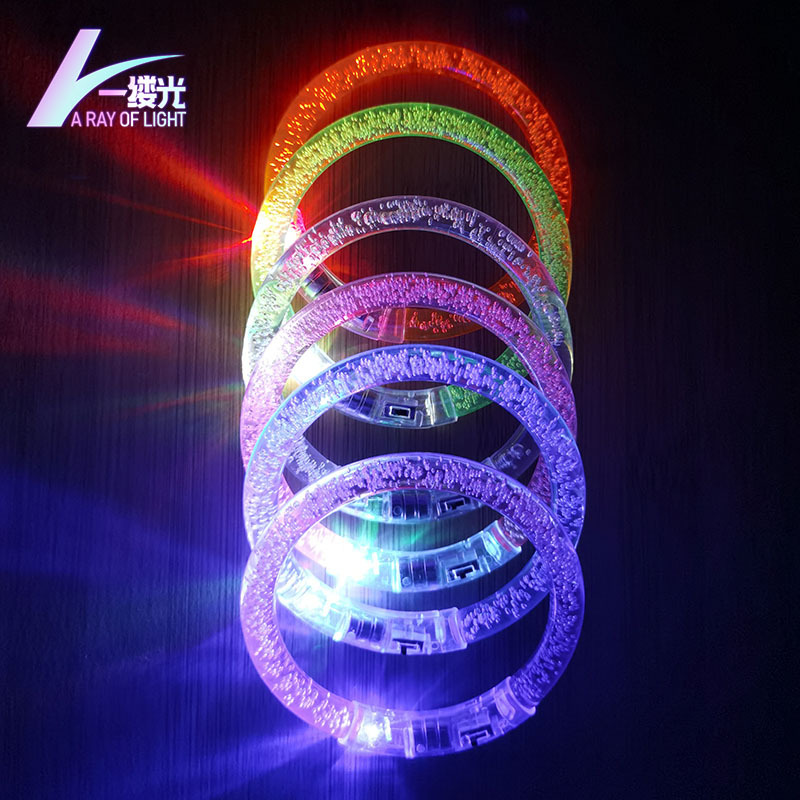 Picture of Cross-border acrylic bracelet led flash bubble fluorescent bracelet luminous bracelet toy concert support props