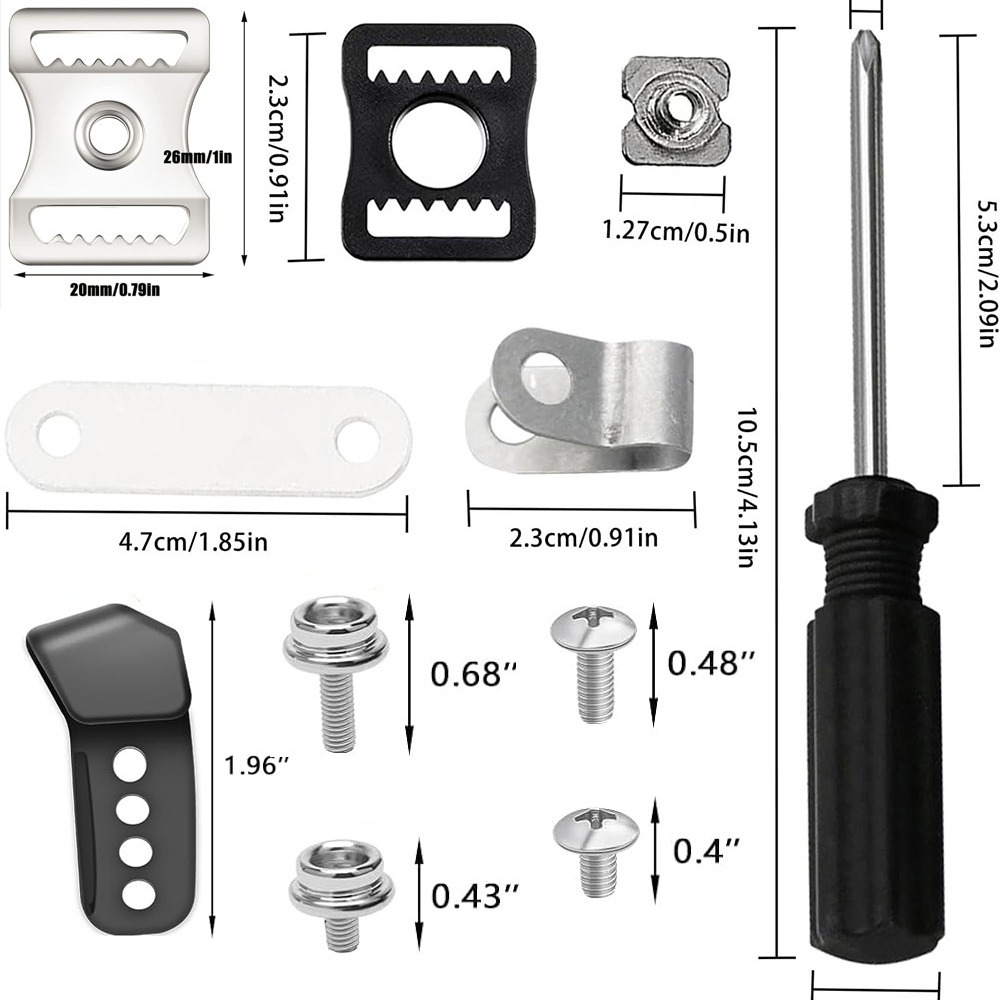Picture of Football Hockey Helmet Repair Kit Rugby Baseball Hockey Softball Repair 53 Pieces Screws and Nuts Accessories