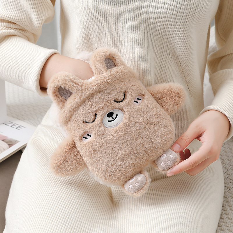 Picture of New Cute Plush Hand-Held Water-Filled Hot Water Bottle Thickeneded Explosion-Proof Pvc Hot Water Bottle Removable and Washable Spot Wholesale