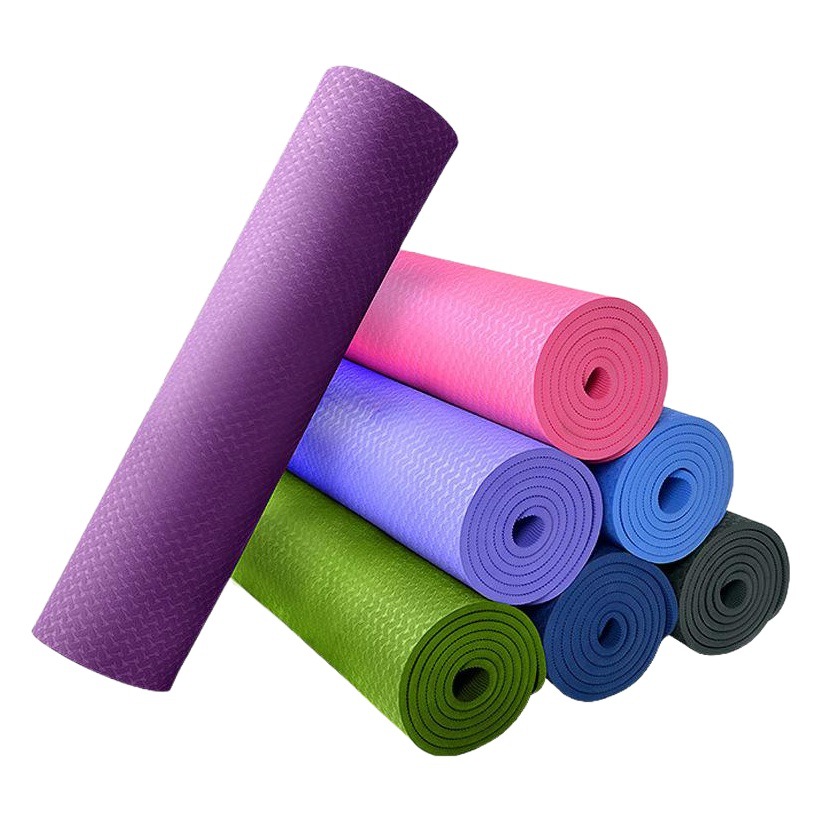 Tpe Yoga Mat Manufacturer Thickeneded and Longed Non-Slip Household Silent Shock-Absorbing Fitness Supplies Batch Yoga