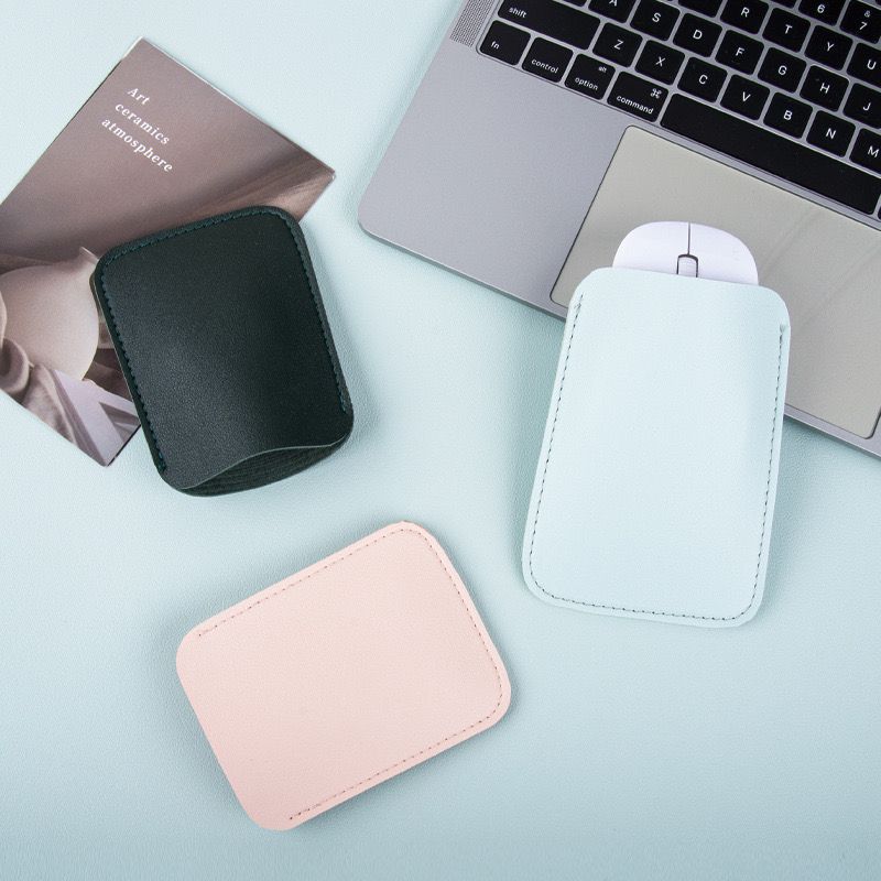 Ready-Made for Apple Magic Mouse Mouse Protective Leather Case Leather Mouse Bag Dustproof Mouse Packaging