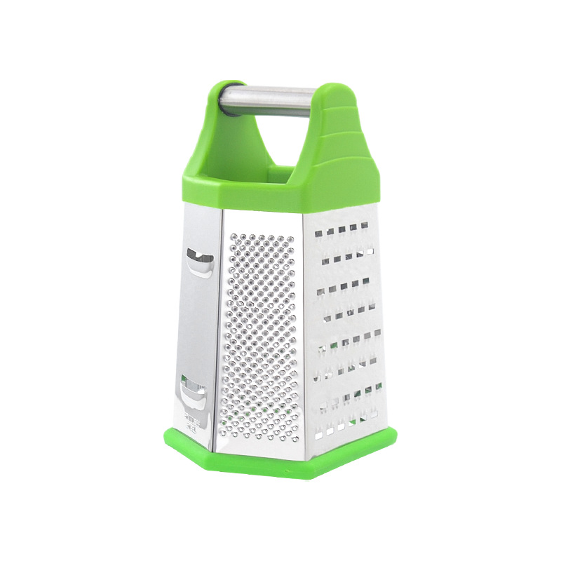 Picture of Wholesale stainless steel grater daily kitchenware six-sided planer potato radish cheese grater multifunctional vegetable cutter