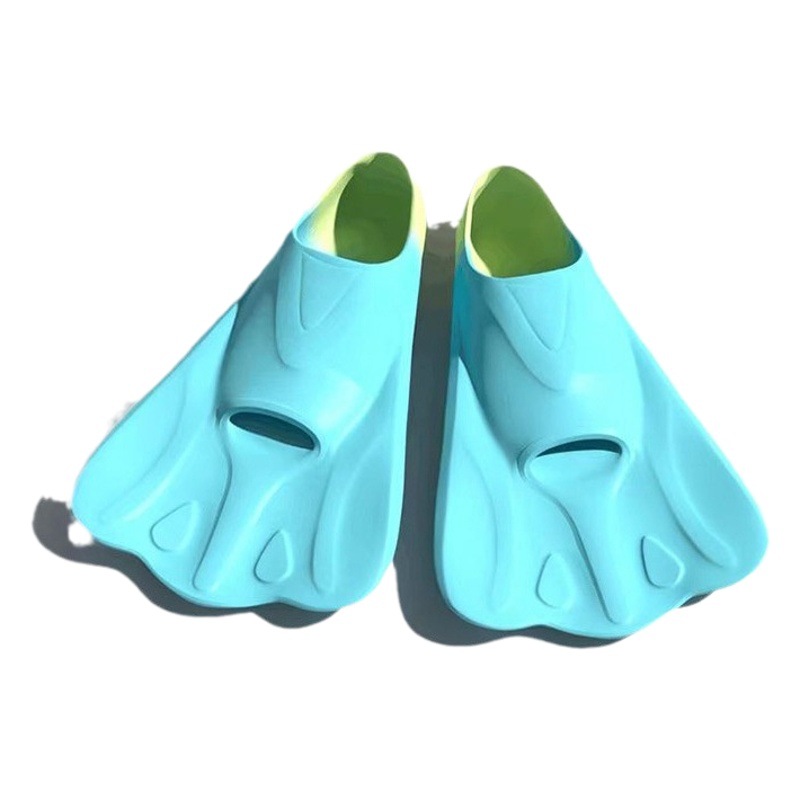 Children's Swimming Flippers Diving Breaststroke Lightweight Silicone Short Flippers Adult Freestyle Butterfly Professional Training Flippers