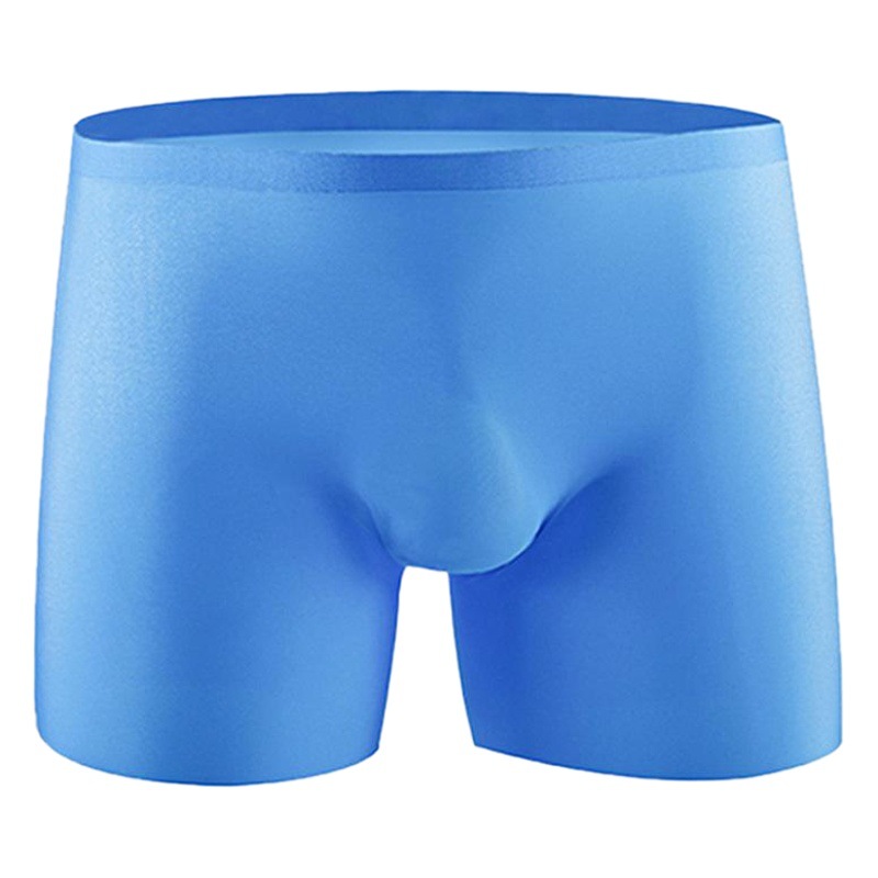 One-piece Ice Silk men's underwear seamless nylon boxers manufacturers breathable thin non-sense 3D die integrated