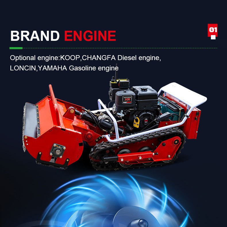 Exported to the UK remote control intelligent lawn mower new crawler lawn mower hydraulic lawn mower