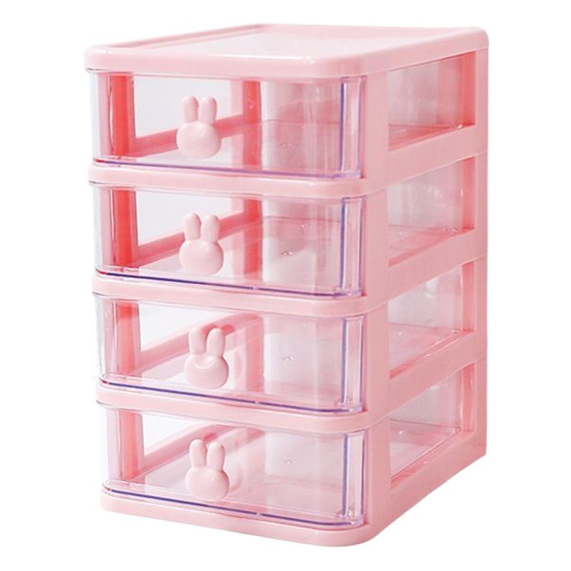 ins desktop rabbit storage box drawer student dormitory desk mask cosmetics stationery organizing box wholesale