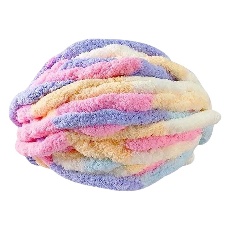 2CM extra thick ice blanket hand-woven line large thickness chenille cushion DIY line Iceland extra thick line support vacuum