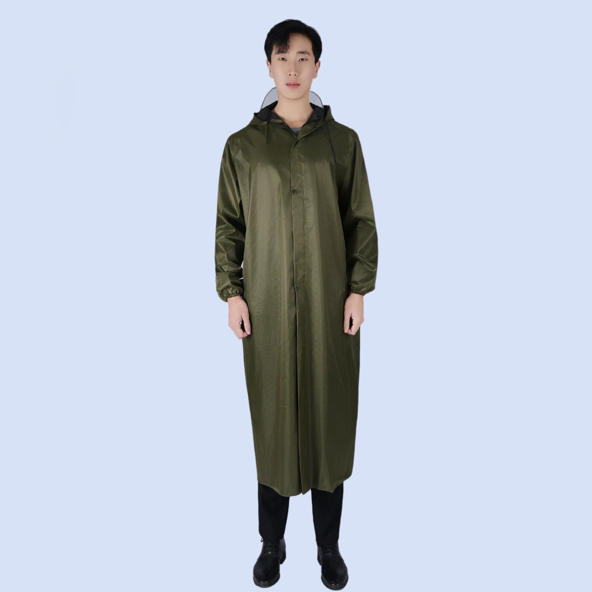 Picture of Raincoat conjoined body explosion-proof rain security guard duty electric car adult single man man woman lengthened sanitation hiking raincoat