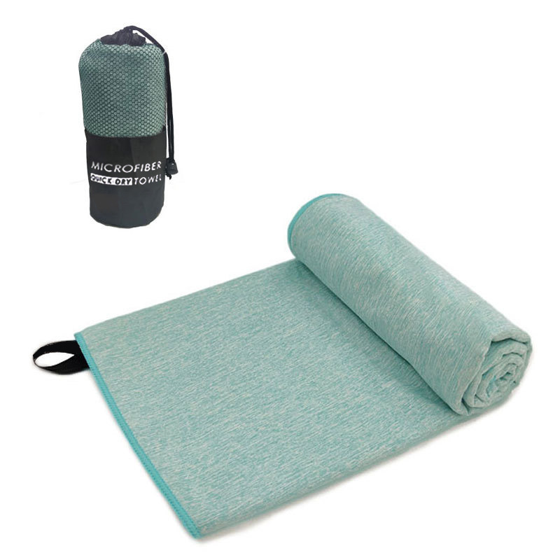 Picture of Quick-Drying Beach Towel Multi-Color Portable Quick-Drying Fitness Sports Towel Outdoor Beach Towel Mesh Bag